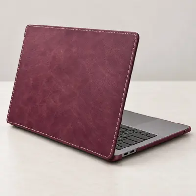 Burton Goods Luxury Leather Slim Case for MacBook Air 13" - Thumbnail 2