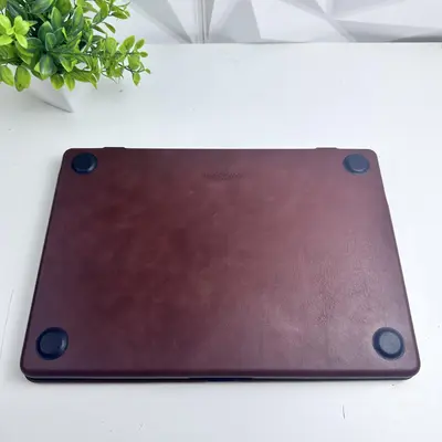 Burton Goods Luxury Leather Slim Case for MacBook Air 15 Inch - Thumbnail 5