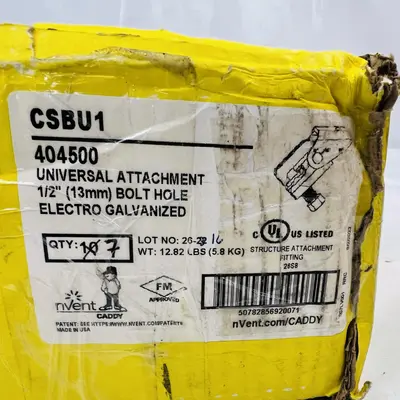 Caddy Universal Attachment 1/2" (13mm) Bold Hole Electro Galvanized (Qty: 7) - Thumbnail 5