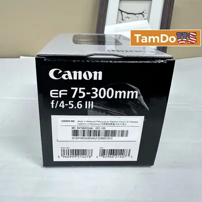 Canon EF 75-300mm f/4-5.6 III Telephoto Zoom Lens - New Open Box - Real photo at TamDo.us