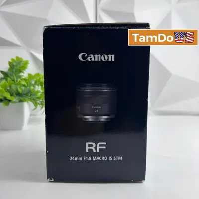 Canon RF 24mm f/1.8 Macro IS STM Lens Wide Angle Prime EOS R System - Excellent - Real photo at TamDo.us