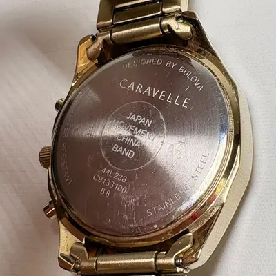 Caravelle By Bulova 44L238 Women's Watch Quartz Chronograph Gold Steel 36mm - Thumbnail 7