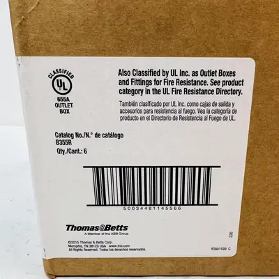 Carlon B355R 3-Gang Old Work Electrical Box, 55 cu. in. (6-pack) - Thumbnail 5