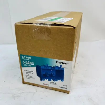 Carlon B355R 3-Gang Old Work Electrical Box, 55 cu. in. (6-pack) - Thumbnail 2