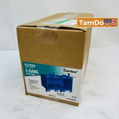 Carlon B355R 3-Gang Old Work Electrical Box, 55 cu. in. (6-pack) - Thumbnail 1