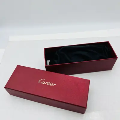 CARTIER Gold Brown Round Rimless Sunglasses - Thumbnail 3