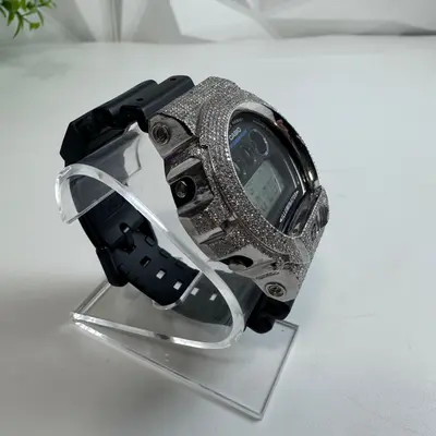 Casio G-Shock DW-6900U Iced Out Diamond Bezel Digital Men Watch DW6900U 3529 - Thumbnail 4