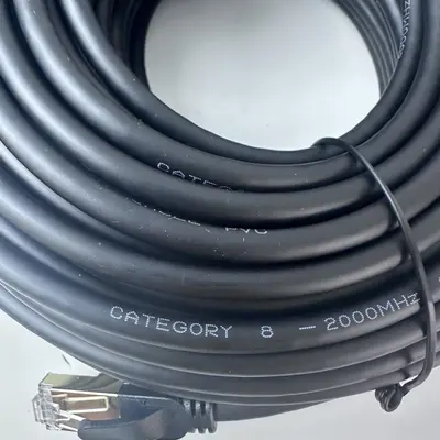 Cat8 Ethernet Patch Cable SSTP PIMF 2000MHz Shielded RJ45 - Thumbnail 9