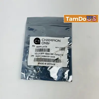 Champion One 1G SFP LX 10km SMF 1310nm Industrial Transceiver - Thumbnail 1