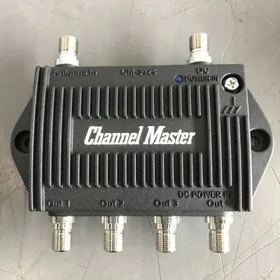 Channel Master CM-3424 TV Antenna Booster 4-Port Distribution Amplifier - Thumbnail 2