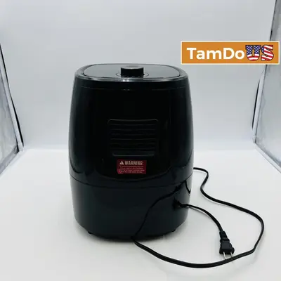 Chefman RJ38-SL-M-V3 Air Fryer, 3.6 Quart, 1500W, Black - Excellent - Real photo at TamDo.us