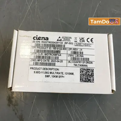 CIENA 160-9103-900 9.95G-11.09G Multirate SFP+ Transceiver - Thumbnail 1