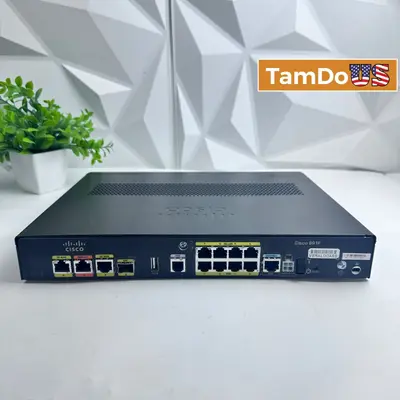 Cisco C891F-K9 V02 Integrated Services Router Gigabit Ethernet VPN C891F - Thumbnail 1