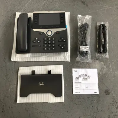 Cisco CP-8841 IP VoIP PoE Phone - 5-Line - 5" High-Res Color Display - Thumbnail 2