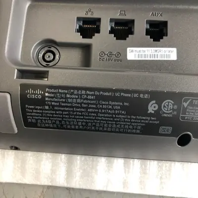Cisco CP-8841 IP VoIP PoE Phone - 5-Line - 5" High-Res Color Display - Thumbnail 6