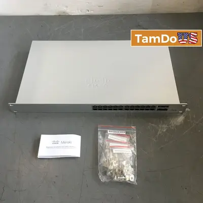 Cisco Meraki MS120-24P-HW 24-Port Gigabit PoE+ Cloud Managed Switch, UNCLAIMED - New Open Box - Real photo at TamDo.us