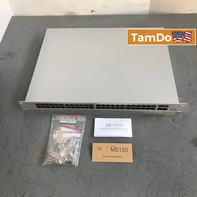 Cisco Meraki MS120-48LP-HW 48-Port PoE+ Cloud-Managed Gigabit Switch | UNCLAIMED - New Open Box - Real photo at TamDo.us