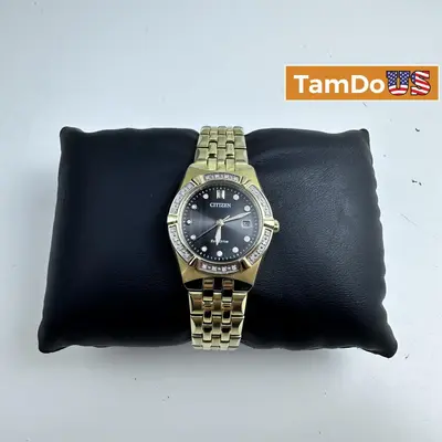 Citizen Corso Diamond Gold Tone Watch 28mm - Thumbnail 1