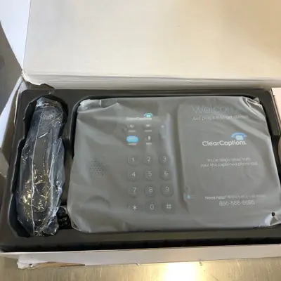 Clear Captions Blue Home Telephone - Advanced Call Captioning Phone - Thumbnail 2