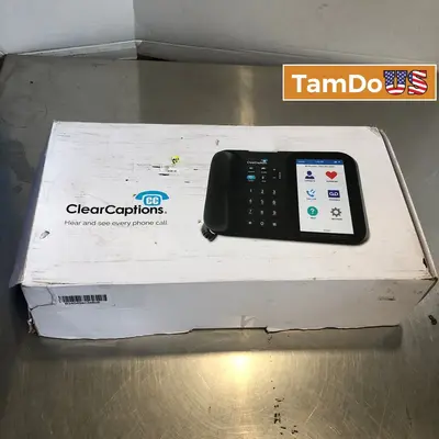 Clear Captions Blue Home Telephone - Advanced Call Captioning Phone - New Open Box - Real photo at TamDo.us