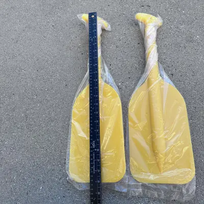 Clispeed 2pcs Telescopic Paddles Floating Surfing Paddles Canoe Kayak - Thumbnail 4