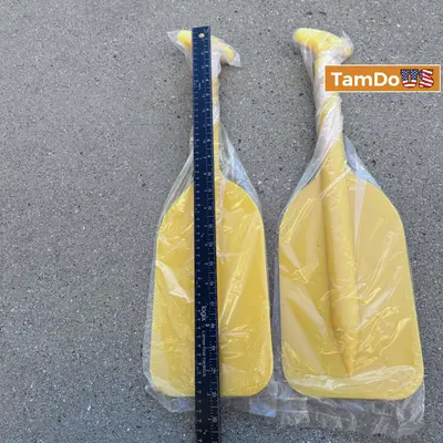 Clispeed 2pcs Telescopic Paddles Floating Surfing Paddles Canoe Kayak - New - Real photo at TamDo.us