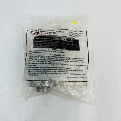 Continental Industries Plastic Compression Outlet Assembly, Carbon Steel - Thumbnail 2
