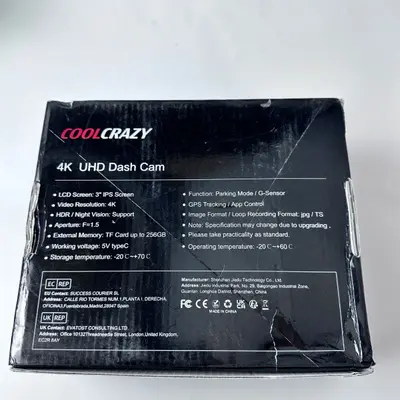 Coolcrazy N8 4K Dual Dash Cam, 5G WiFi, GPS Tracking, App Control - Thumbnail 6