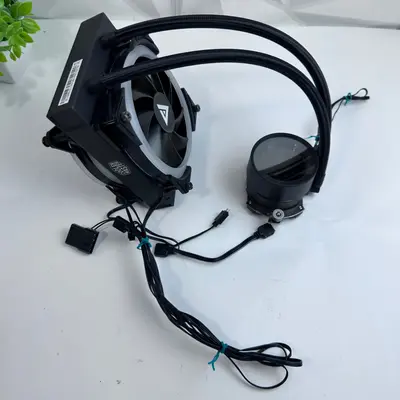 Cooler Master 120mm AIO Liquid CPU Cooler ARGB Fan CyberPowerPC DF1202512SEMN - Thumbnail 7