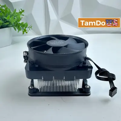 Cooler Master AMD CPU Air Cooler Heatsink 4-Pin PWM Fan FOR Socket AM4 Ryzen PC - Thumbnail 1