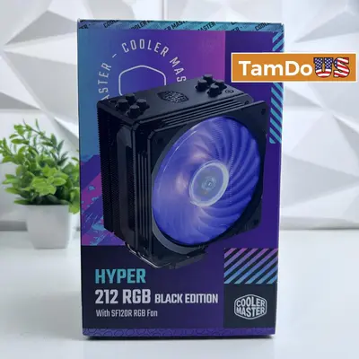 Cooler Master Hyper 212 RGB Black Edition CPU Air Cooler - Thumbnail 1