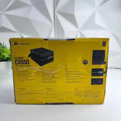 Corsair CV Series CV550 550W 80 PLUS Bronze Non Modular ATX Power Supply - Thumbnail 7