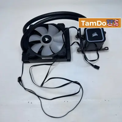 Corsair H60x RGB Elite 120mm AIO Liquid CPU Cooler CW-9060064-WW RWF0083 Black - Good - Real photo at TamDo.us