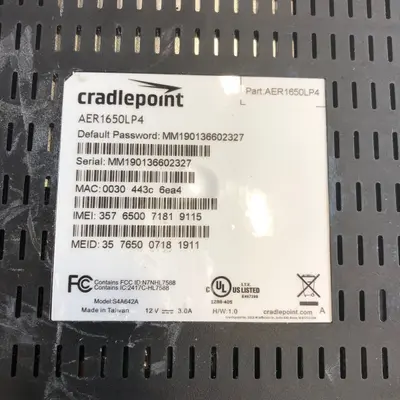 CradlePoint AER1650LP4 4-Port Ethernet 4G LTE Router w/ Antenna, Dual Band Wi-Fi - Thumbnail 4