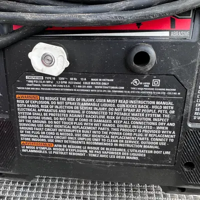 CRAFTSMAN 1800 PSI 1.2 GPM Electric Pressure Washer CMEPW1800 *Pls READ* - Thumbnail 6
