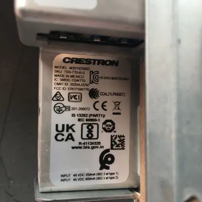 Crestron M201923002 7" Wall Mount Touch Panel w/ M201929001 Light Bar - Thumbnail 4