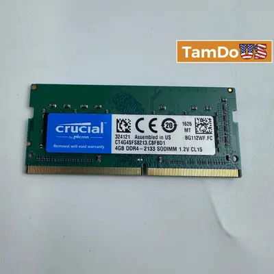 Crucial 4GB DDR4 2133MHz SODIMM Laptop RAM Memory - Good - Real photo at TamDo.us