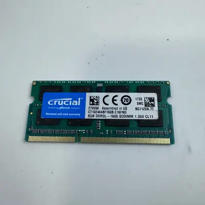 Crucial 8GB DDR3L 1600MHz PC3L-12800S SO-DIMM Laptop RAM - Thumbnail 3