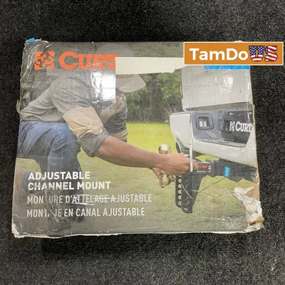 CURT 45900 Adjustable Channel Mount Hitch, 2-1/2" Receiver, 14,000 lbs Capacity - Thumbnail 1