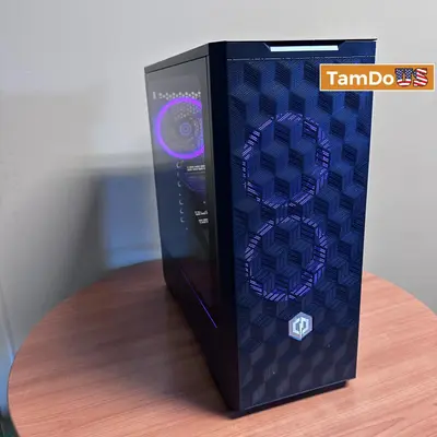 CyberPowerPC Gaming Desktop, AMD Ryzen 3 4100, 8GB DDR4, 500GB SSD, GTX 1650 4GB - Excellent - Real photo at TamDo.us