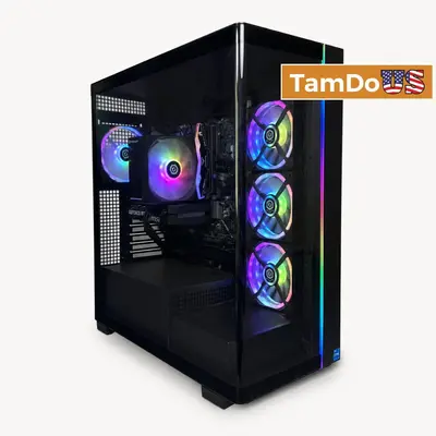 CyberPowerPC Gaming Desktop, i5-14400F, 16GB DDR5, 1TB SSD, RTX 5060 8GB - Good - Real photo at TamDo.us