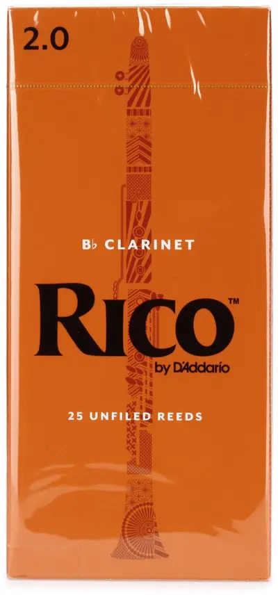 D'Addario Rico Bb Clarinet Reeds - 2.0 (25-pack) - New - Real photo at TamDo.us