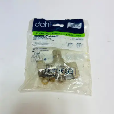 Dahl 611-33-31-31 Mini-Ball Dual Outlet Valve 5/8 OD Comp x 3/8 OD x 3/8 OD Comp - Thumbnail 3