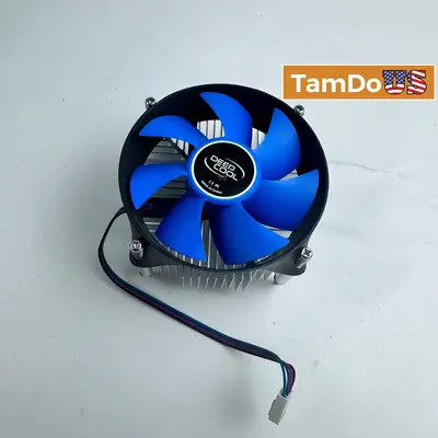 DeepCool OEM CPU Air Cooler Desktop PC Aluminum Heatsink Blue Fan PWM - Thumbnail 1