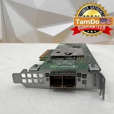 Dell 0T93GD 12Gbps SAS HBA Dual Port Host Bus Adapter - Thumbnail 1