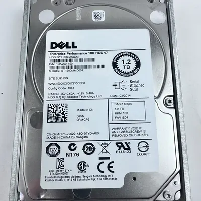 Dell 1.2TB 10K RPM SAS 6Gbps 2.5" Enterprise Server HDD - Thumbnail 2