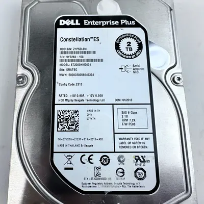 Dell Enterprise Plus 2TB 3.5" SAS 6Gbps Server Hard Drive ST2000NM0001 07YXTH - Thumbnail 2