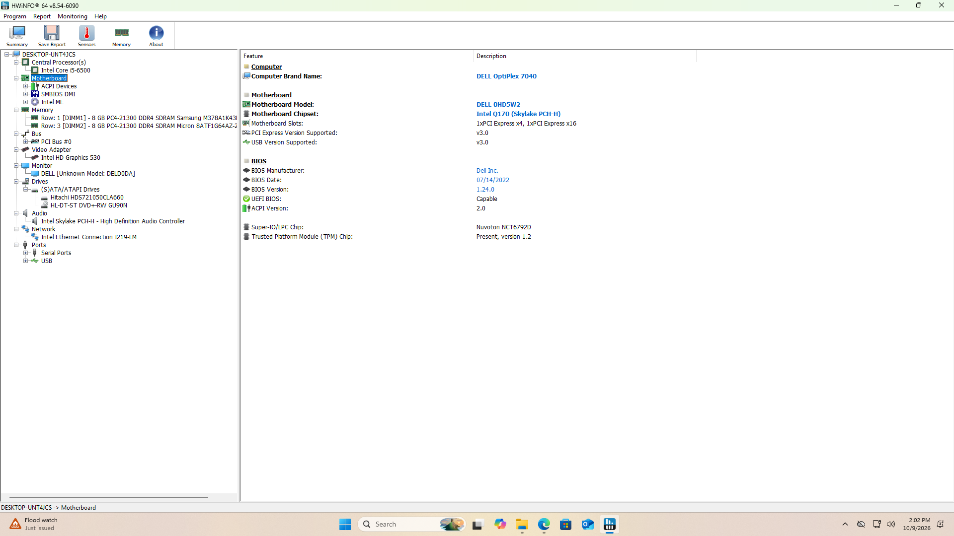 Dell OptiPlex 7040 Desktop, i5-6500, 16GB DDR4, 500GB HDD, Win 11 Home - Thumbnail 6