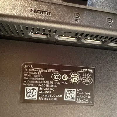 Dell P2725HE 27" QHD IPS USB-C Monitor 2560x1440 - Thumbnail 9
