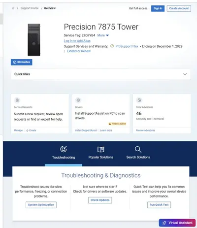 DELL Precision 7875, Ryzen Threadripper PRO 7955WX, 64GB DDR5, RTX 2000 Ada, 1TB - Thumbnail 2